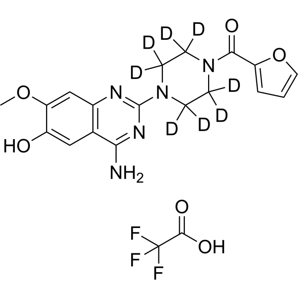 6-O-Desmethylprazosin-d8 TFA